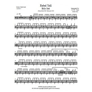 Joan Jett I Hate Myself For Loving You Drum Score Drum Sheet Drum Note Drum Transcription Score De Tambour Partitions De Batteries Schlagzeug Score Punteggio Di Batteria Puntaje De Bateria Pontuacao Do Tambor ドラムスコア 鼓得分 북 점수 드럼