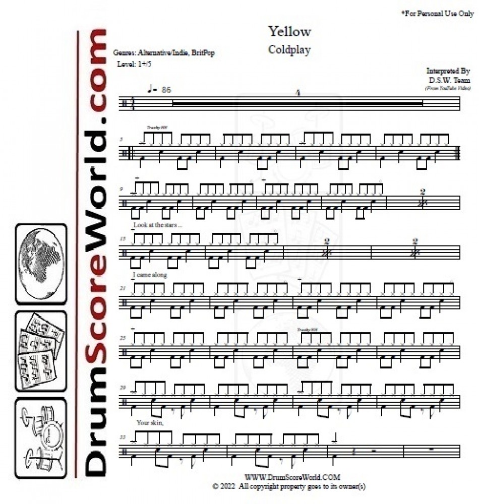 Yellow Coldplay 2022 Image