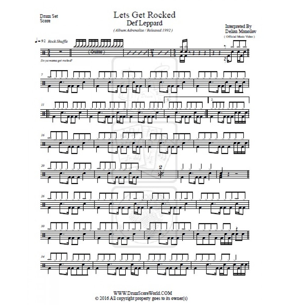 Live Wire - Mötley Crüe - Drum Sheet Music - DrumScoreWorld.com –  DrumSetSheetMusic