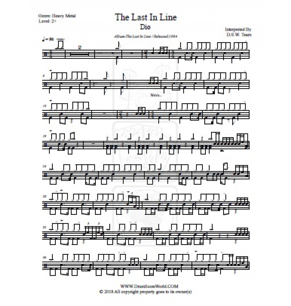 Shadow Boxing - Parkway Drive - Drum Sheet Music - DrumScoreWorld