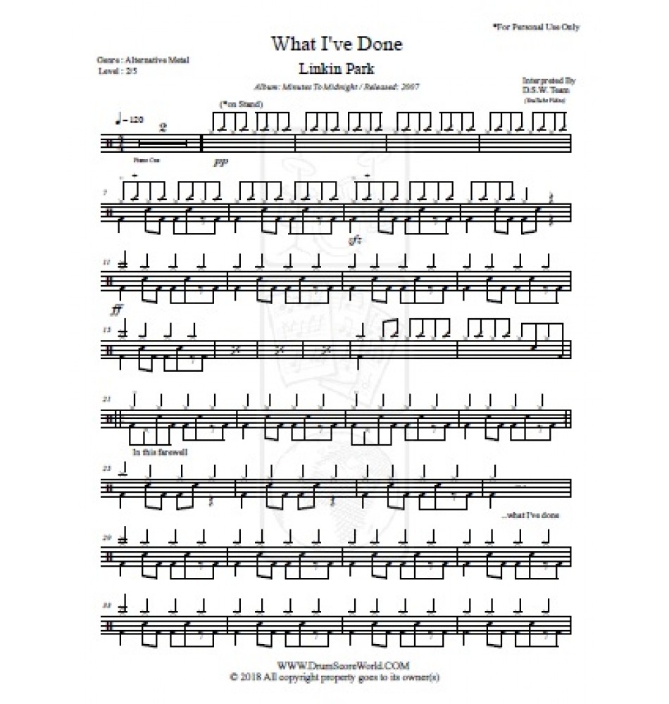 What i ve done. Ноты на барабанах Linkin Park what i've done. Linkin Park - what i've done Drum Tabs. Linkin Park what i've done Ноты для барабанов. Linkin Park what ive done Drums Ноты.