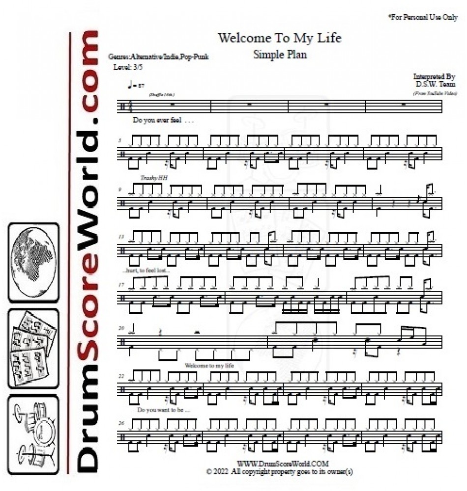 Made You Look by Meghan Trainor - Drum Set - Digital Sheet Music