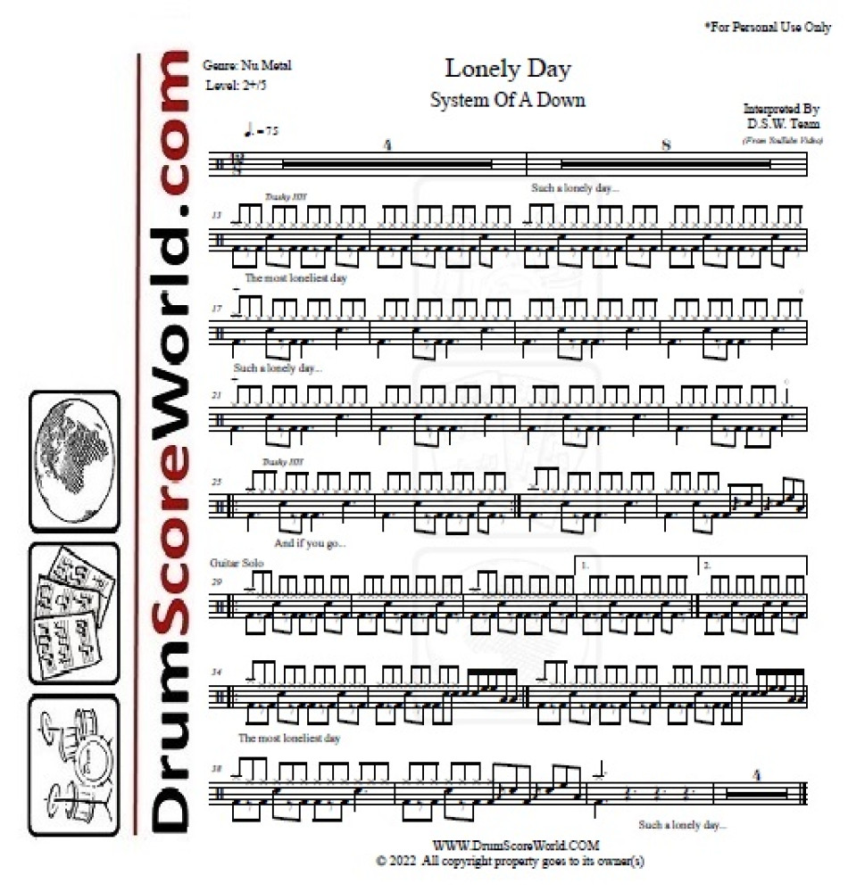 music lonely day album